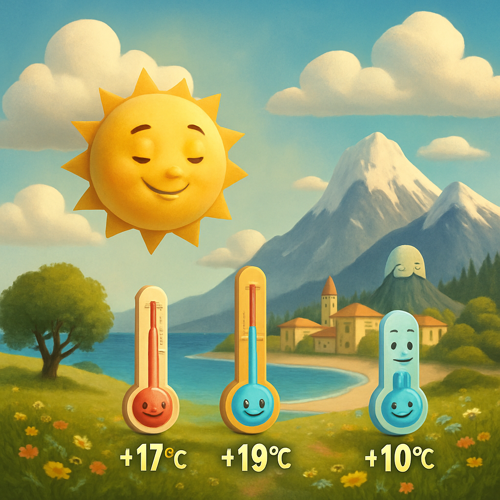 Today in Cyprus it is partly cloudy.