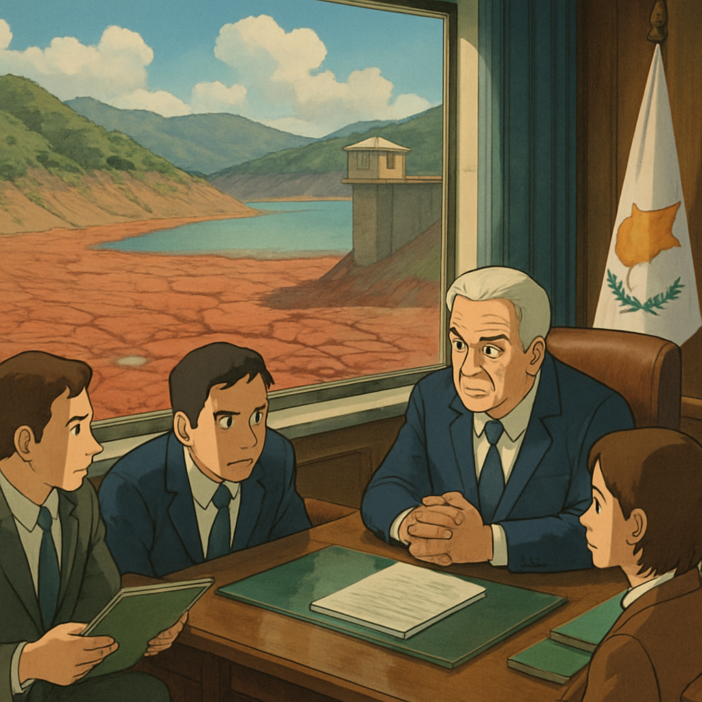 Over the year, water reserves in Cyprus's reservoirs decreased from 26.