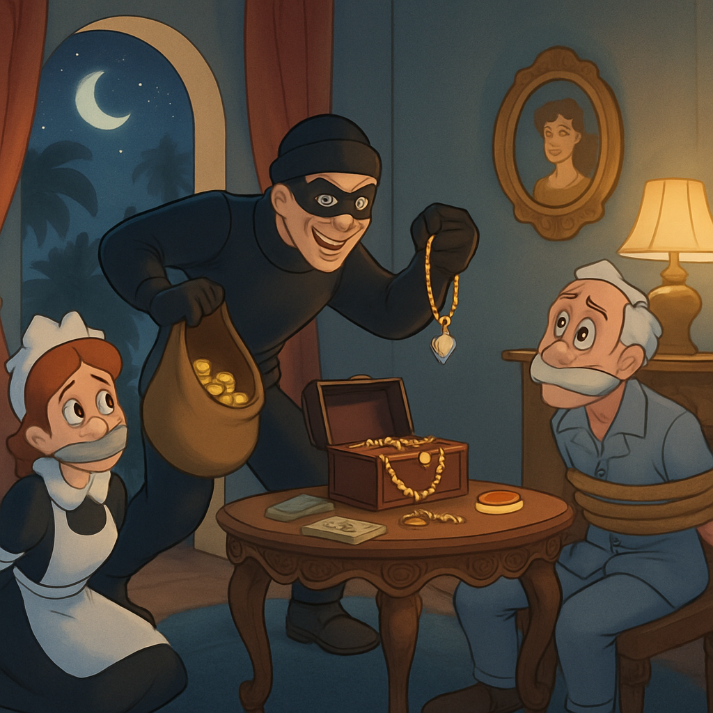 Last night in Limassol, unknown individuals robbed a residential house, immobilizing the housekeeper and the owner.