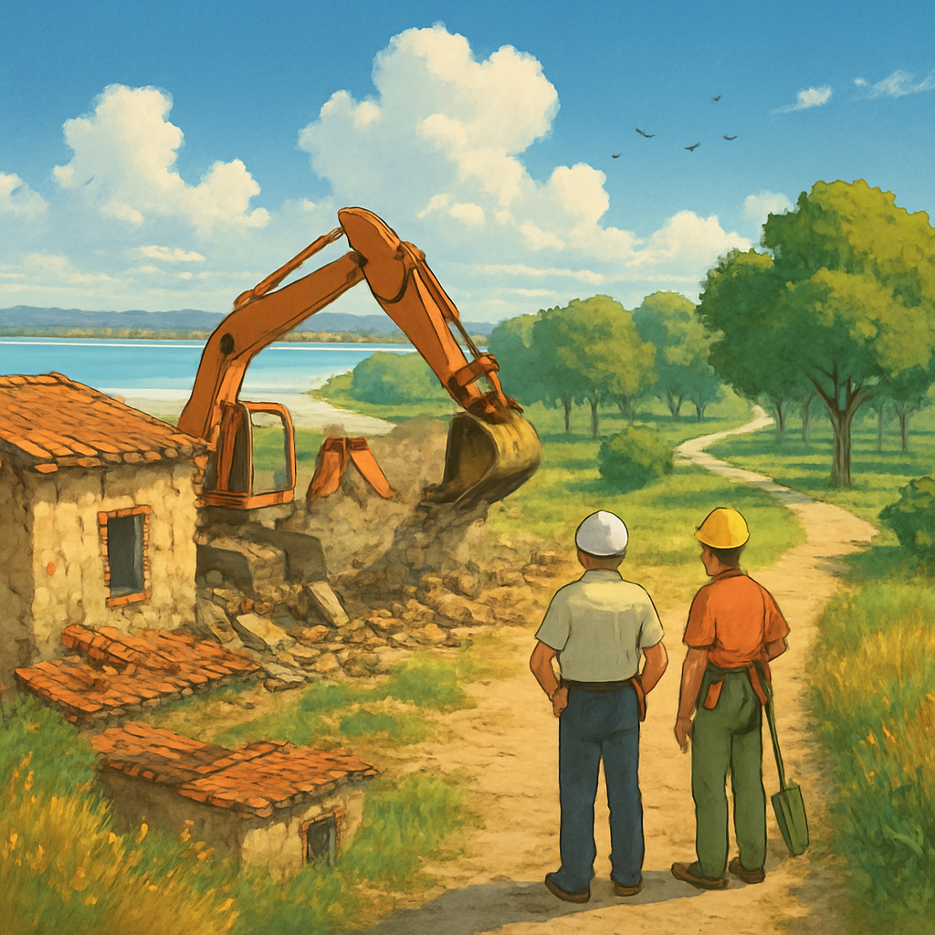 В Ларнаке снесут здания бывшего лепрозория в районе соленого озера и построят парк площадью более 40000 кв.