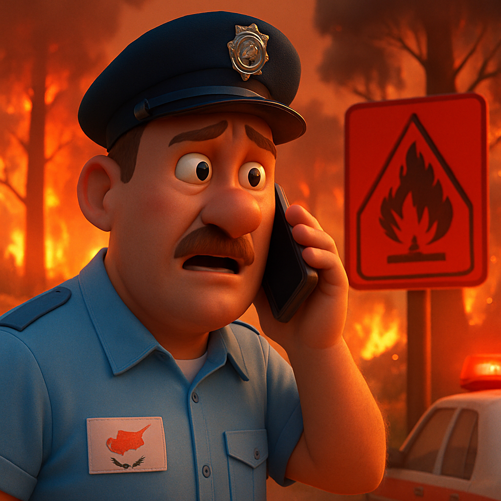 На Кипре вновь ввели красный уровень опасности возникновения лесных пожаров.