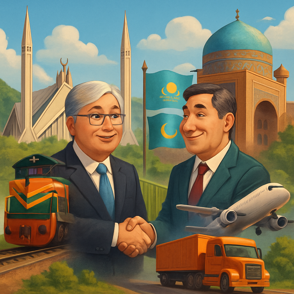 Kazakh president's visit to Islamabad brings major transport, trade and cultural deals as Kazakhstan and Pakistan plan new corridors via the Caspian Sea and Afghanistan.