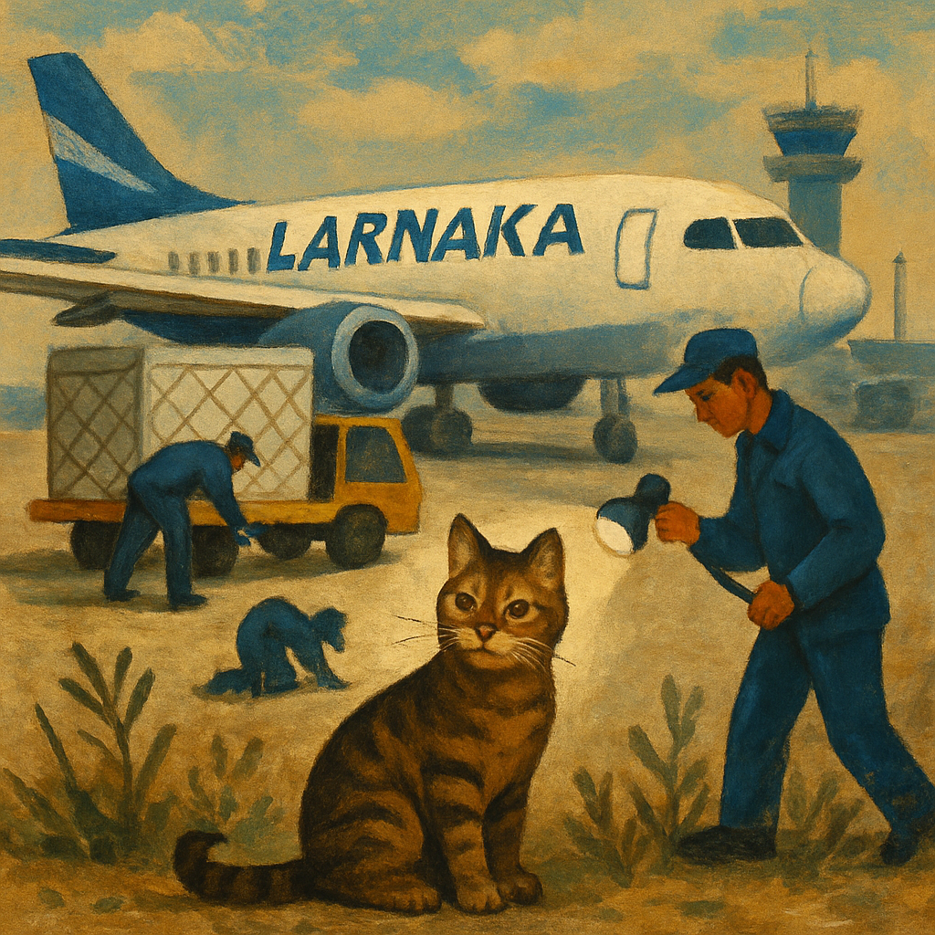 В Ларнаке с 11 сентября продолжаются поиски кошки, которая сбежала из переноски во время погрузки на рейс.
