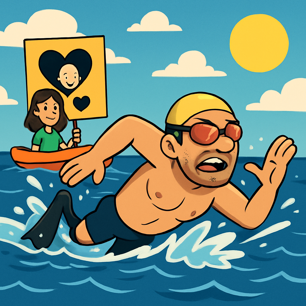 Паралимпиец Хараламбос Теганидис вторые сутки продолжает свой заплыв с целью побить мировой рекорд непрерывного плавания в открытом море и поддержать кипрскую ассоциацию помощи детям с онкологическими и сопутствующими заболеваниями One Dream One Wish.