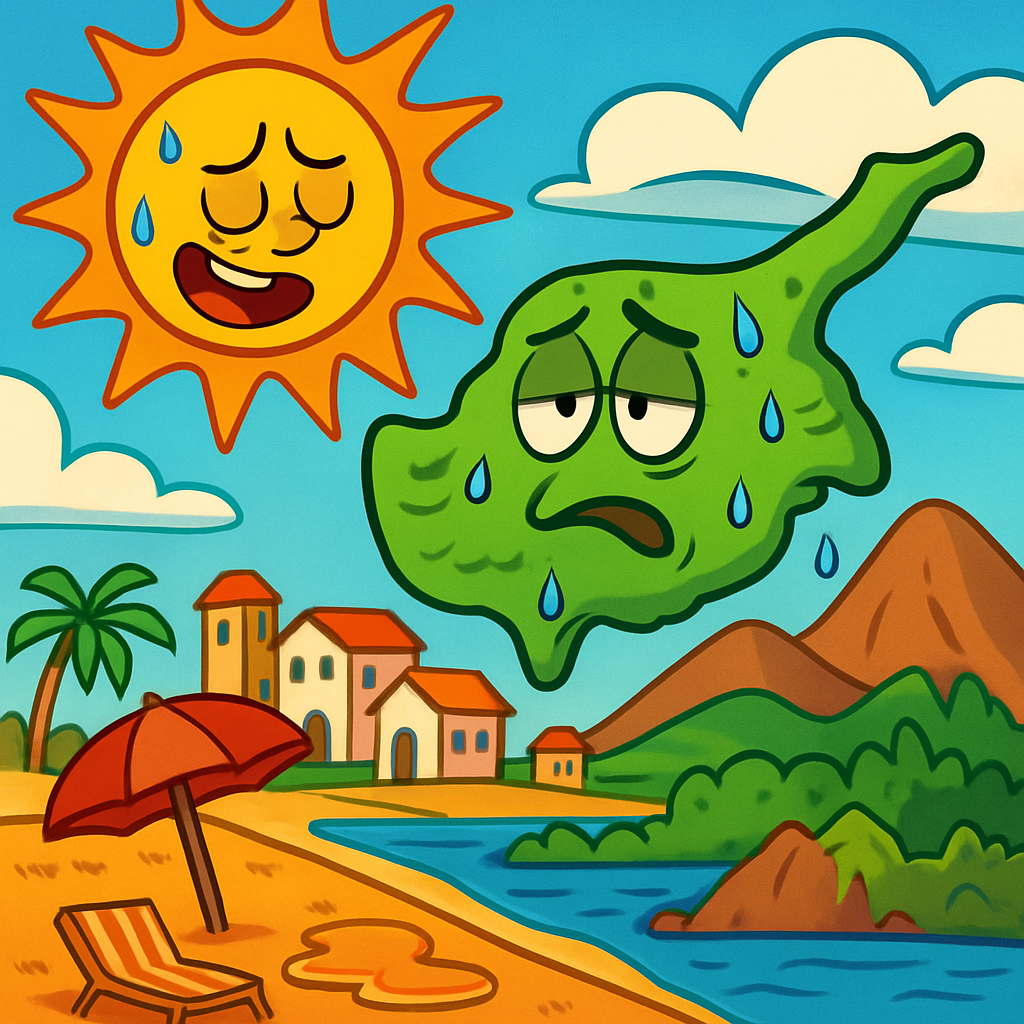 Сегодня на Кипре до +38C внутри страны, +35C на побережьях и +31C в горах.