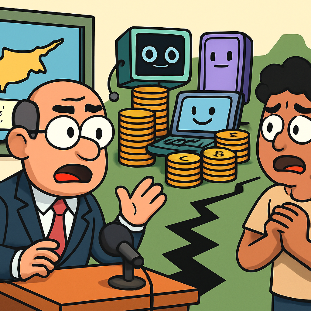 The head of the fiscal council warned that foreign technology companies dominate Cyprus's economy and should be significantly integrated into the local economy; otherwise, the country is at risk of a severe outflow of investments.