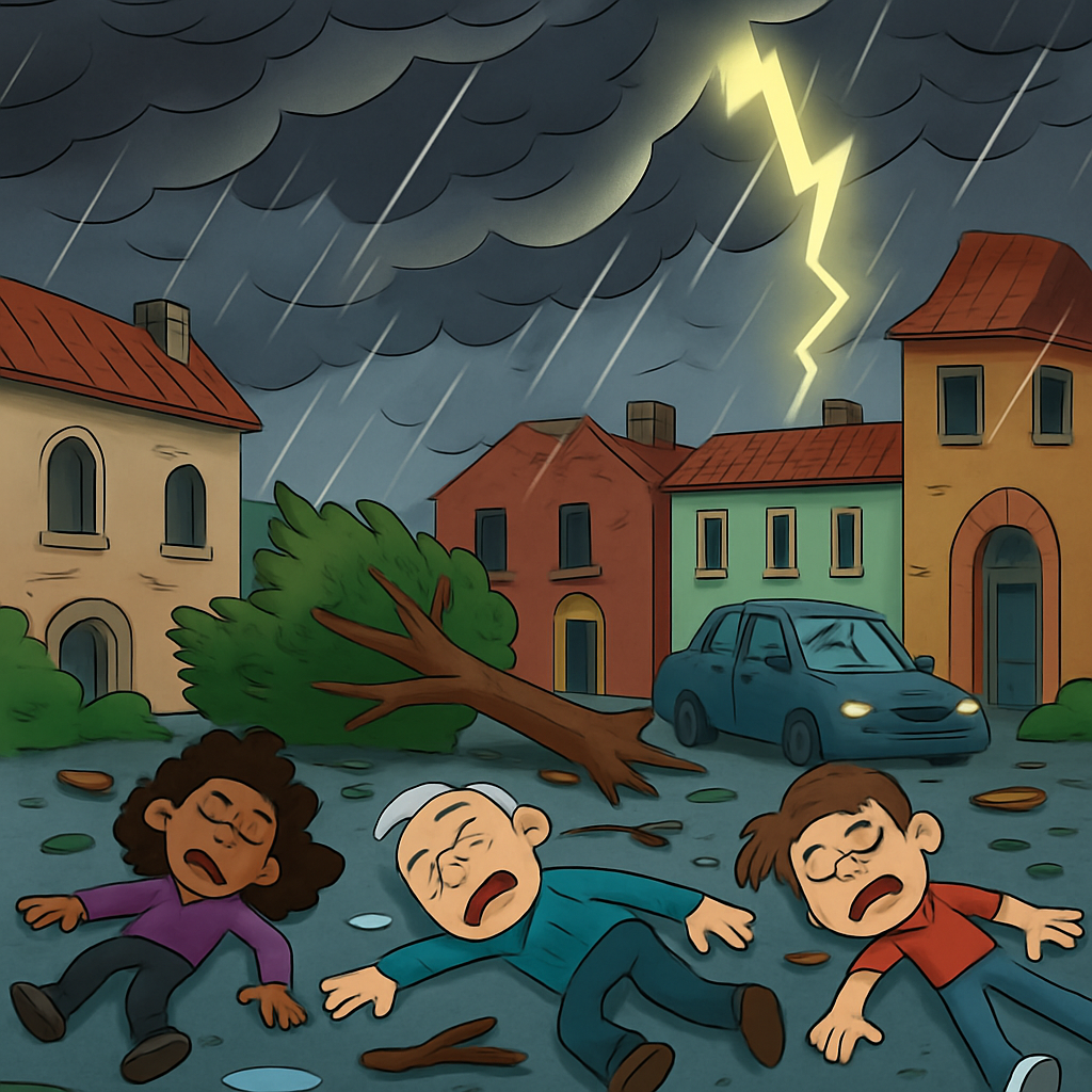 The storms have so far killed three people across France and Spain and left dozens injured in the extreme weather-related accidents.