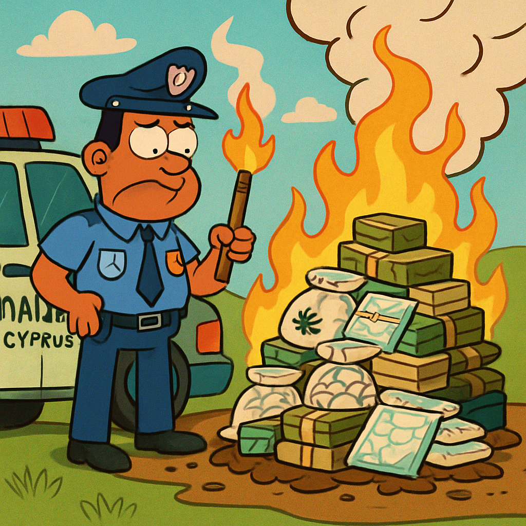 Полиция Кипра уничтожила наркотики, изъятые по 1184 делам, расследованными в последние годы.