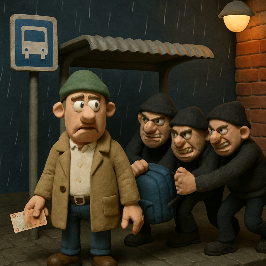 В Ларнаке поздно вечером ограбили мужчину, который находился на автобусной остановке на ул.