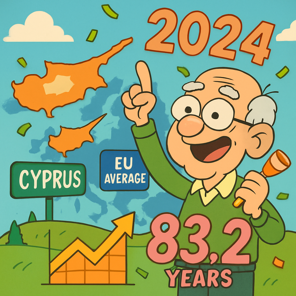 В 2024 году Кипр превзошел средний показатель Евросоюза по продолжительности жизни, достигнув 83,2 года.