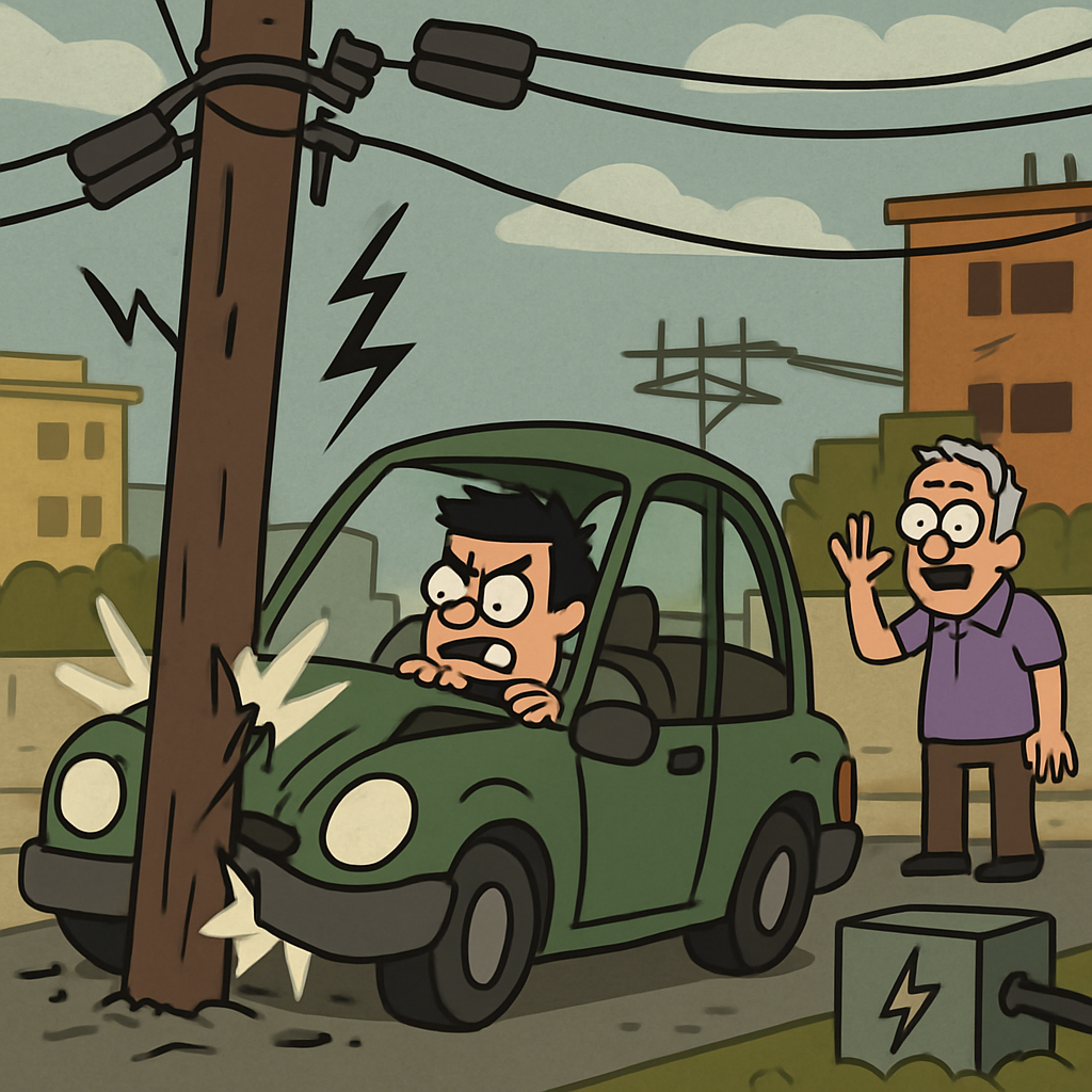 В центре Пафоса из-за ДТП целый район остался без электричества на несколько часов.