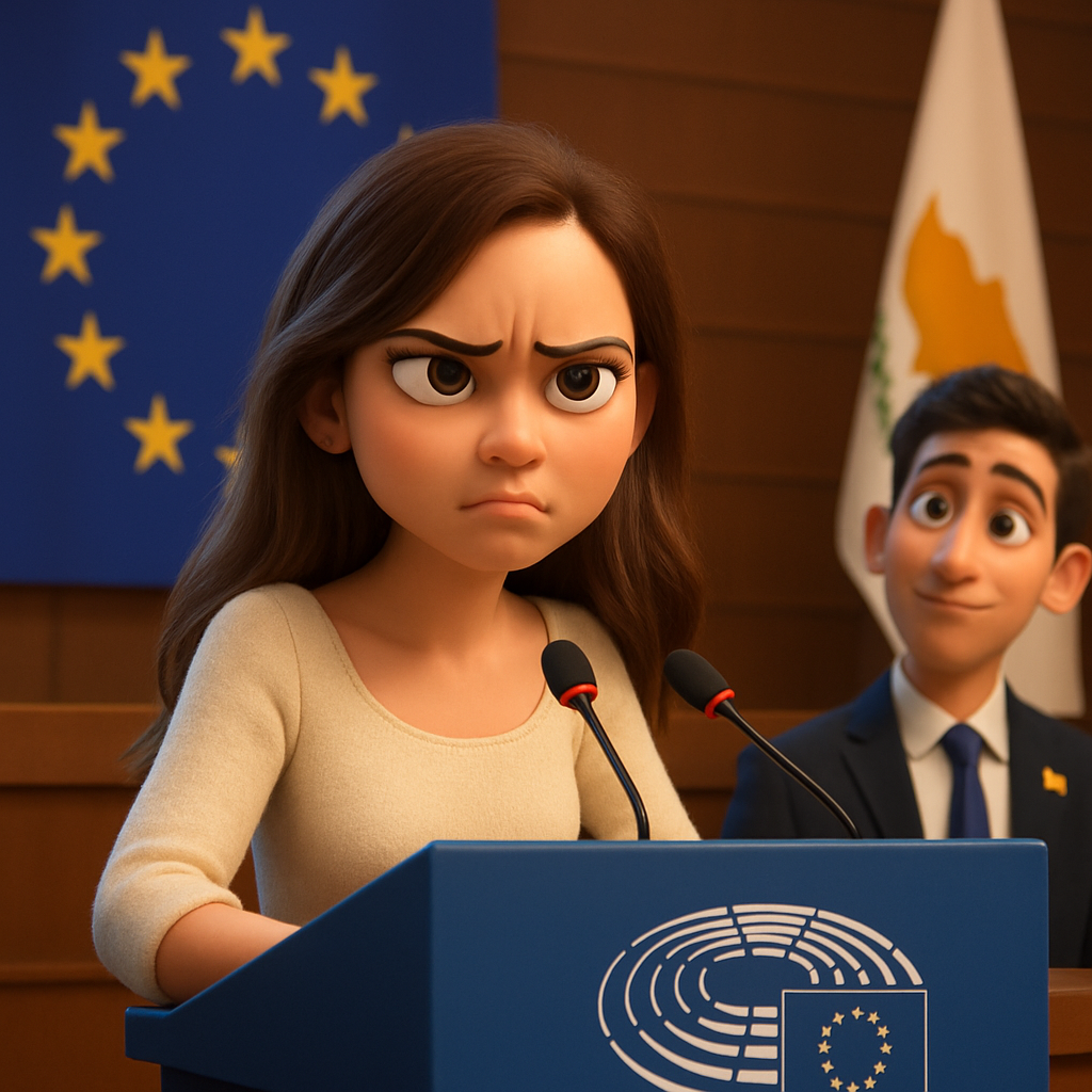 Official address by the fiancée of Cypriot Member of the European Parliament, Phidias Panayiotou, to the 'flirts' pursuing her future husband.