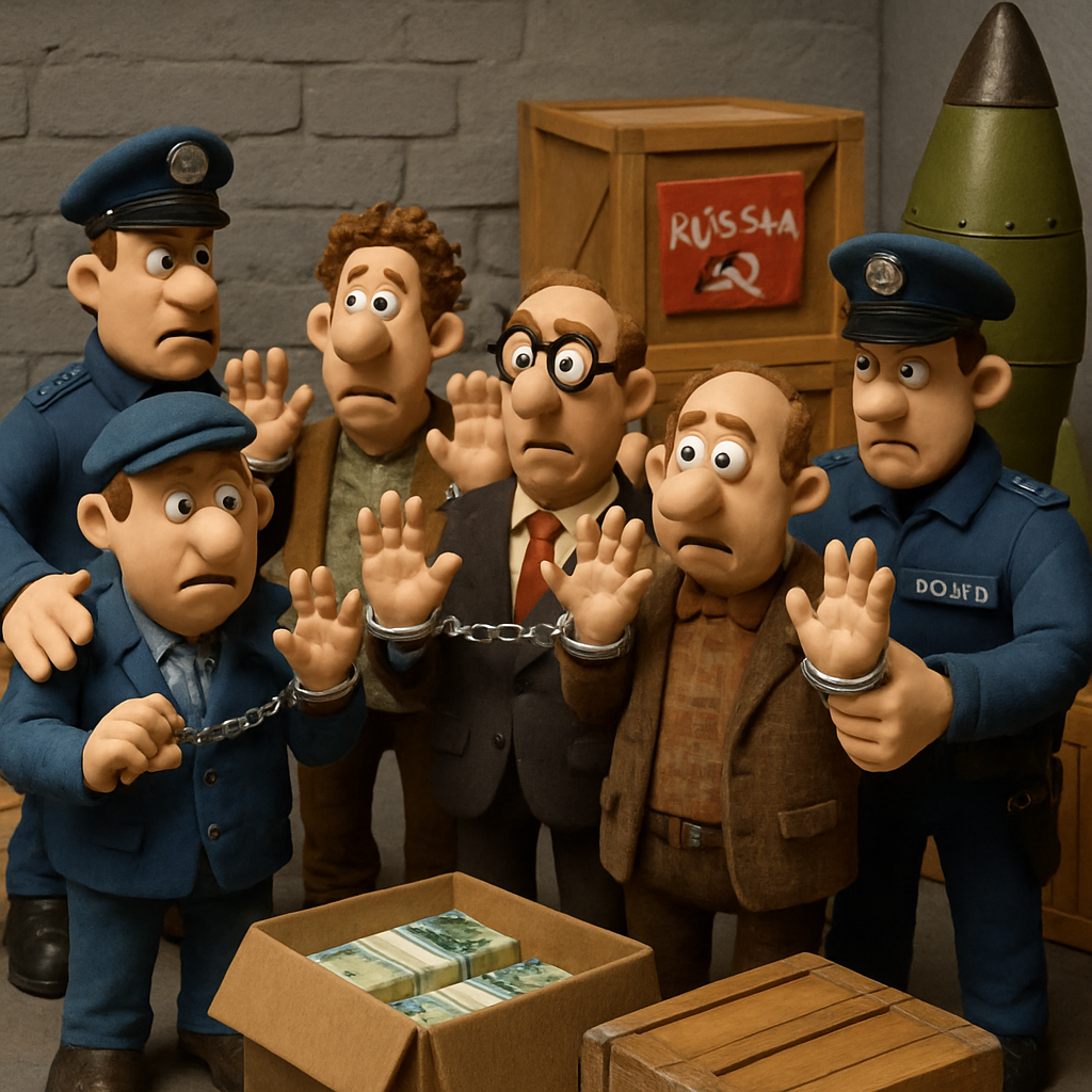 German authorities arrested five men for allegedly running a network that smuggled goods worth at least €30 million to some 20 Russian defence companies, violating EU sanctions.