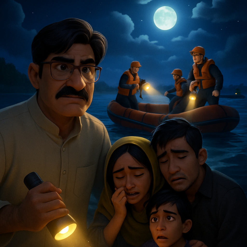 On Sunday night, Sindh Chief Minister Murad Ali Shah said families had reported about 60 people missing, prompting authorities to launch a search operation.