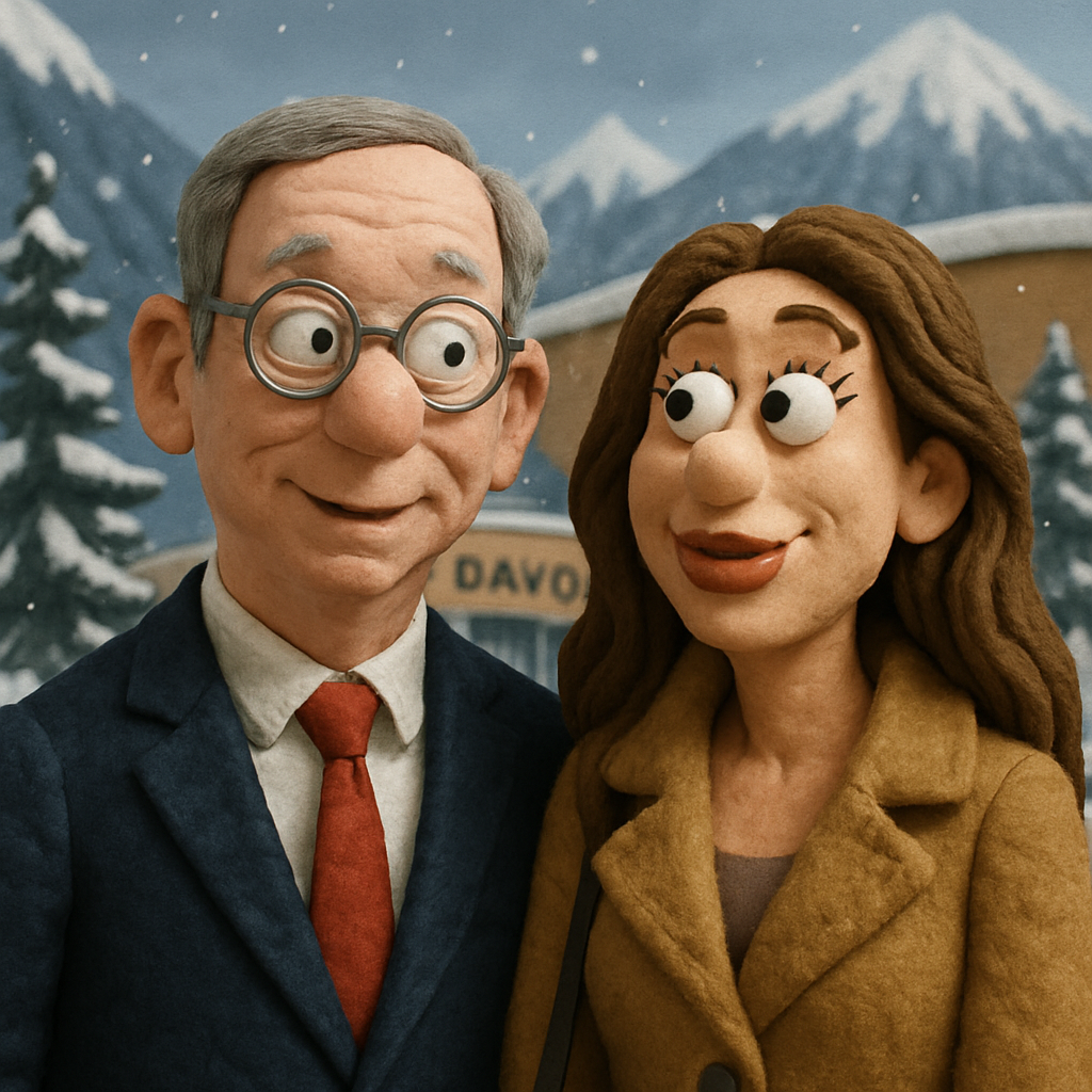 Eric Schmidt and Gloria-Sophie Burkandt have sparked speculation in Germany after appearing together at Davos amid questions over political ties and possible influence.