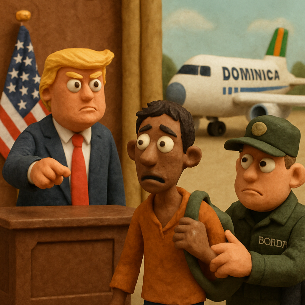 The US has reached a deal to dispatch expelled asylum seekers to Dominica as the Trump administration looks to continue its crackdown on illegal immigration.