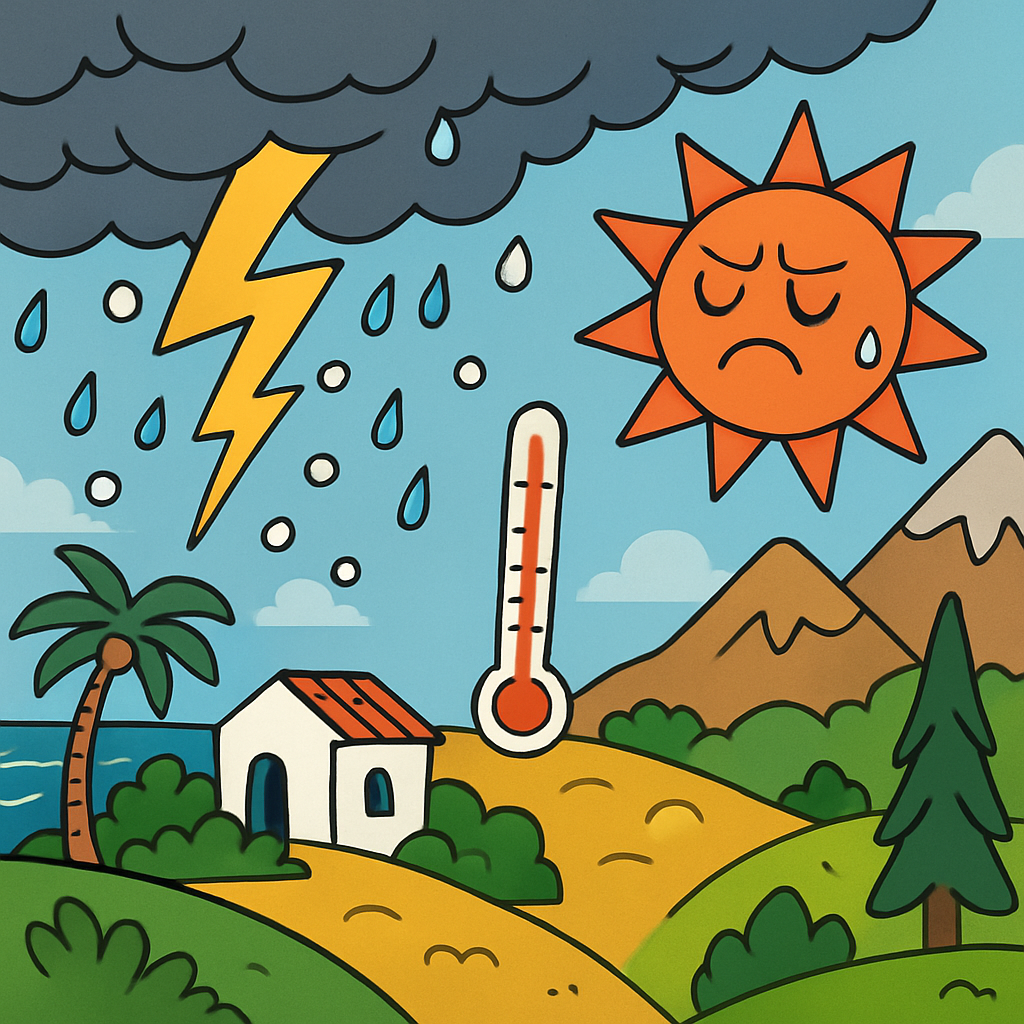 В четверг на Кипре возможны грозы и град, а температура воздуха поднимется всего до +35C в глубине страны