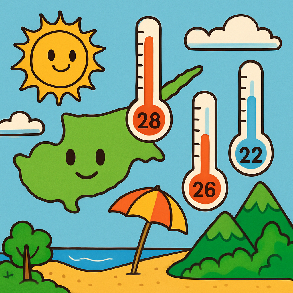 Сегодня на Кипре до +28С во внутренних районах, +26С на побережьях и +22С в горах.