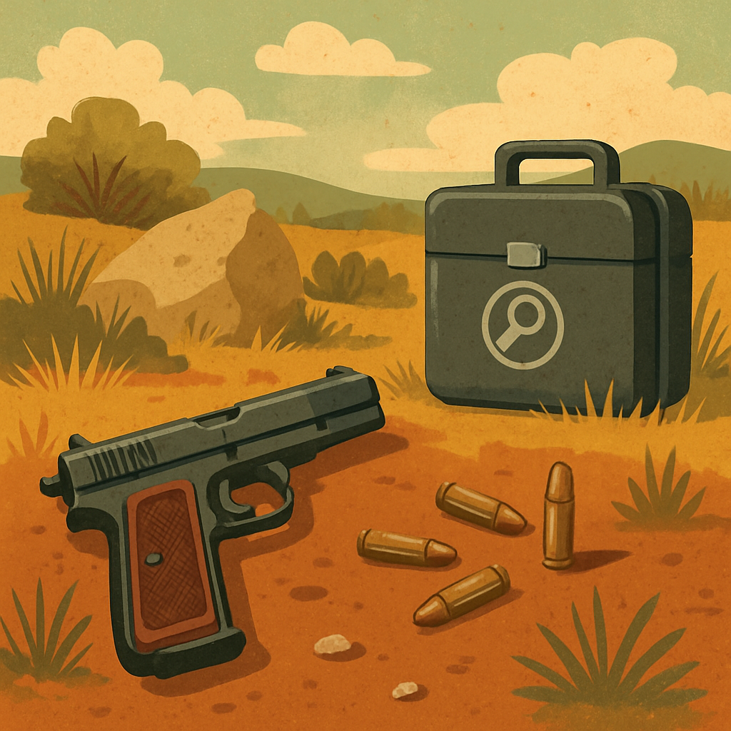 В Пафосе на открытой местности нашли огнестрельное оружие с патронами.