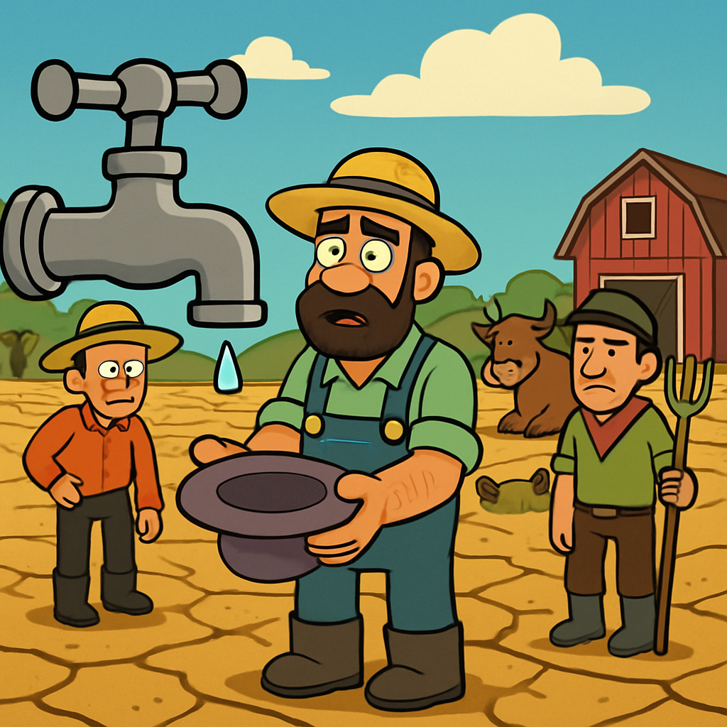 Farmers in Cyprus, affected by water supply disruptions, are asking for financial support.