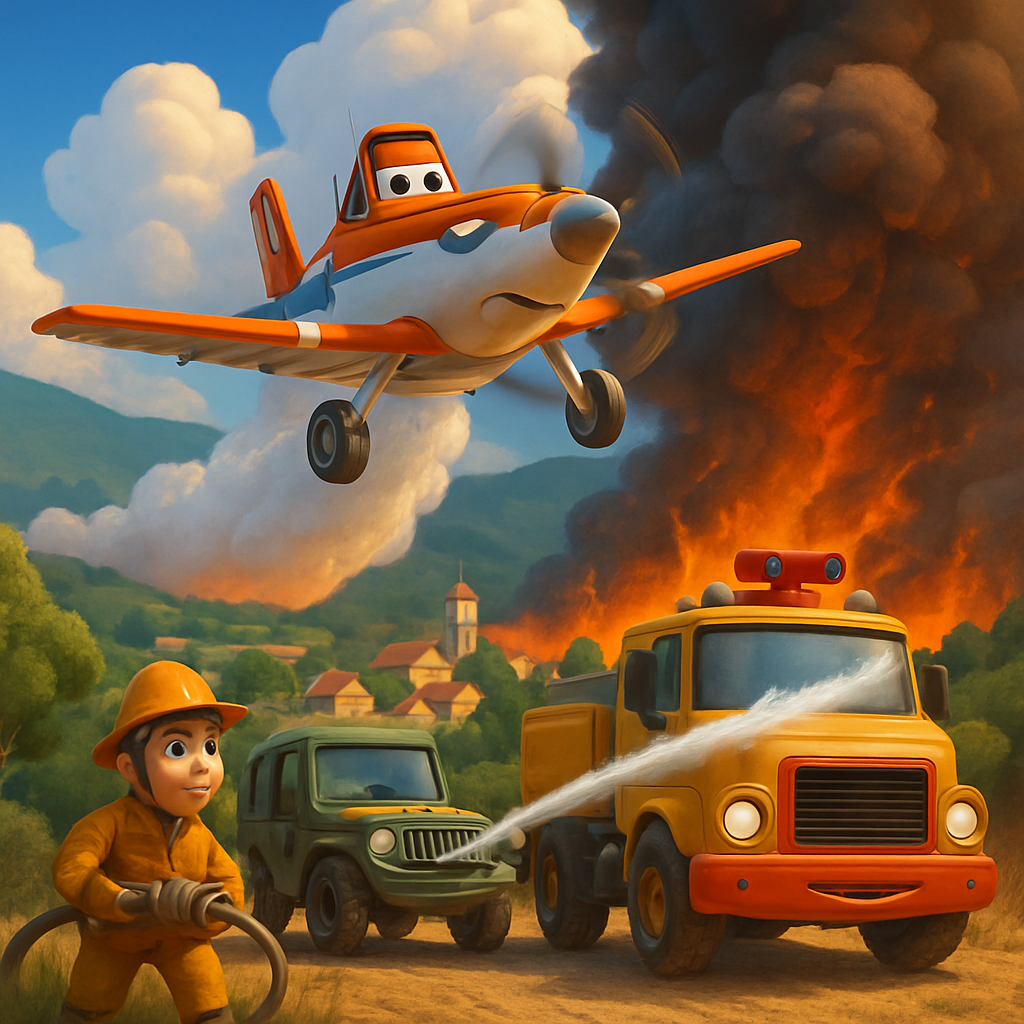 Наземные силы и воздушная поддержка сосредоточены на том, чтобы не допустить проникновения огня в деревни Тсада-Кили-Тала и спасти изолированные дома вблизи деревень.