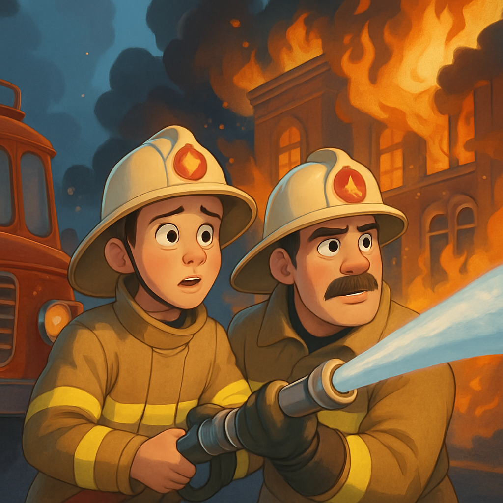 На месте работают пожарные службы.