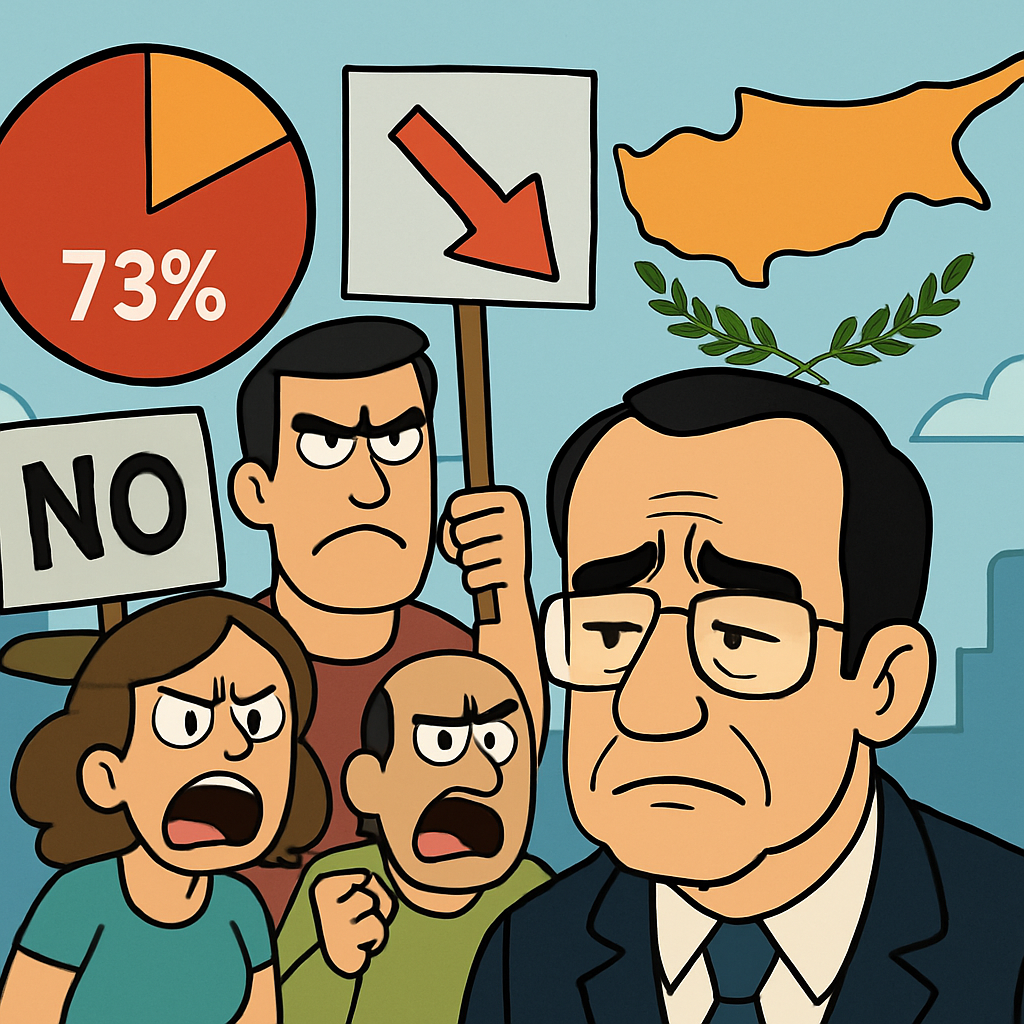 73% избирателей на Кипре считают, что страна движется в неправильном направлении.