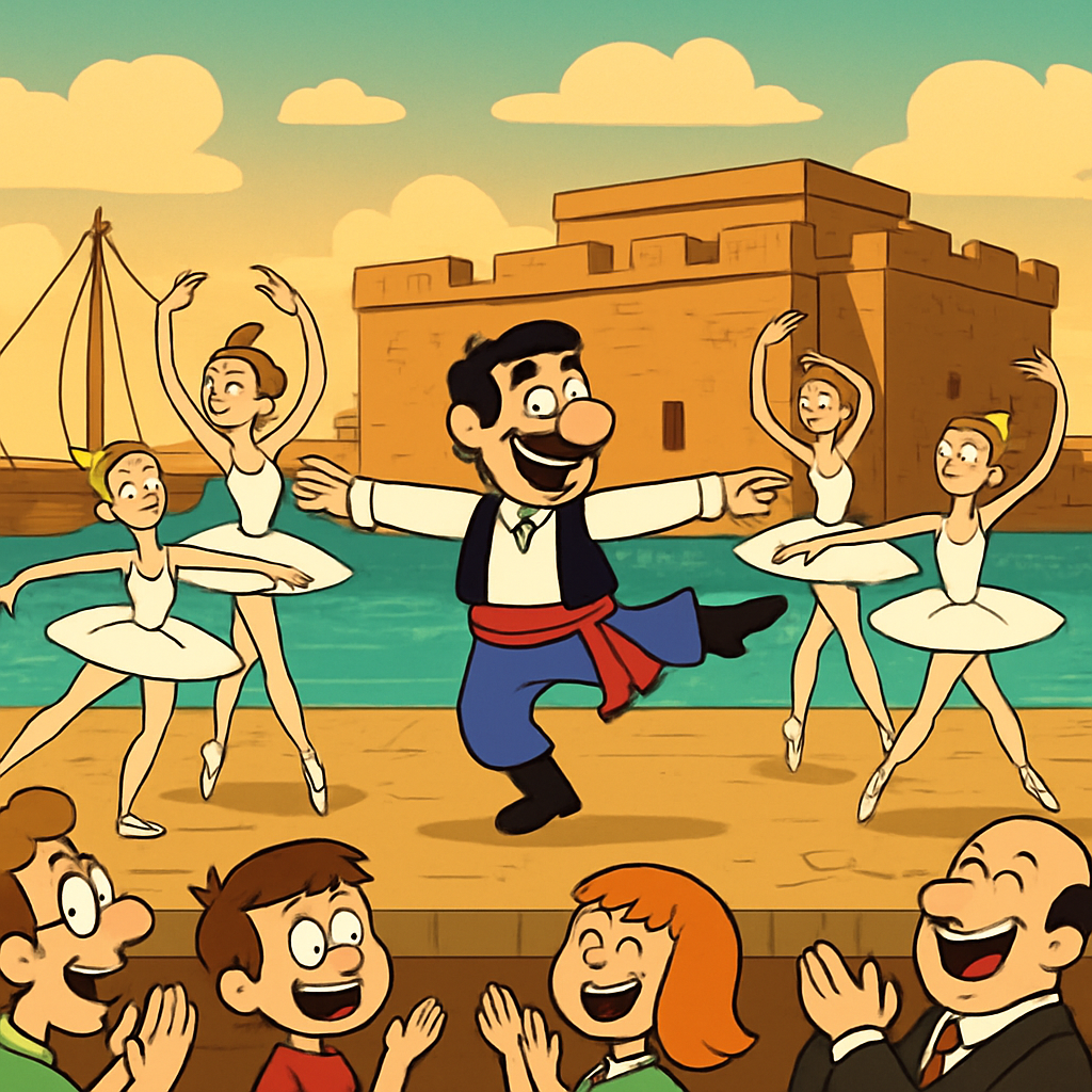 На Кипре в Пафосе в гавани у замка с грандиозным успехом прошел балет "Грек Зорба".