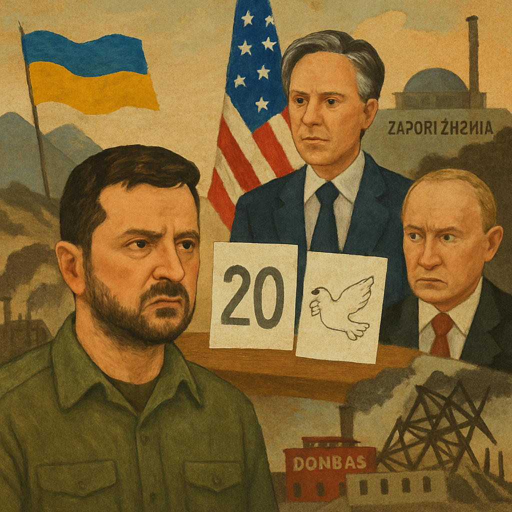 Ukraine and the US have agreed on most points of a 20-point peace plan with Russia, but control of Donbas and the Zaporizhzhia nuclear plant remains contentious, Ukrainian president said.