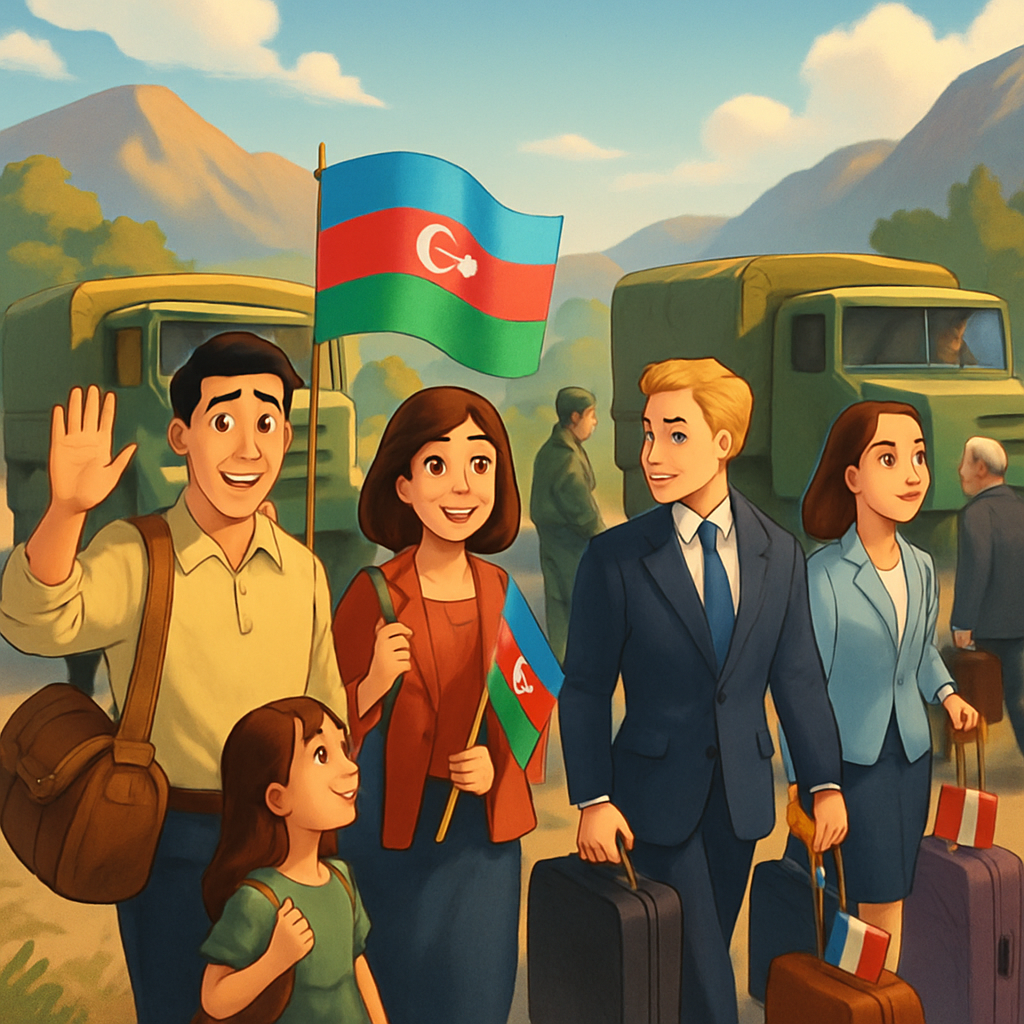 Mientras la mayoría son azerbaiyanos que regresan, 50 ciudadanos extranjeros, incluidos diplomáticos, también han utilizado el corredor para evacuar.
