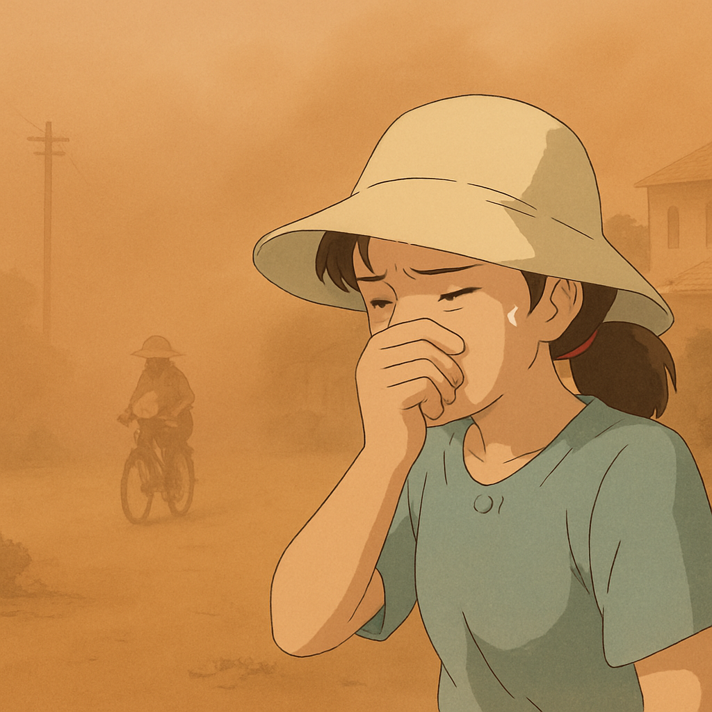 Today in Cyprus there is again a high concentration of dust.