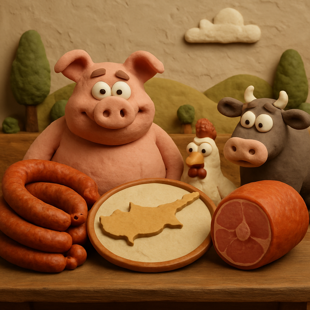 Statistics show that pork leads in meat consumption volumes in Cyprus.