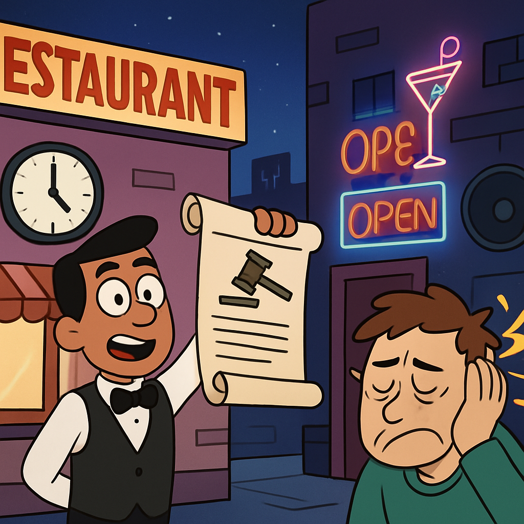 На Кипре готовят законопроект, который позволит модернизировать часы работы ресторанов и развлекательных заведений, решить проблему шумового загрязнения.