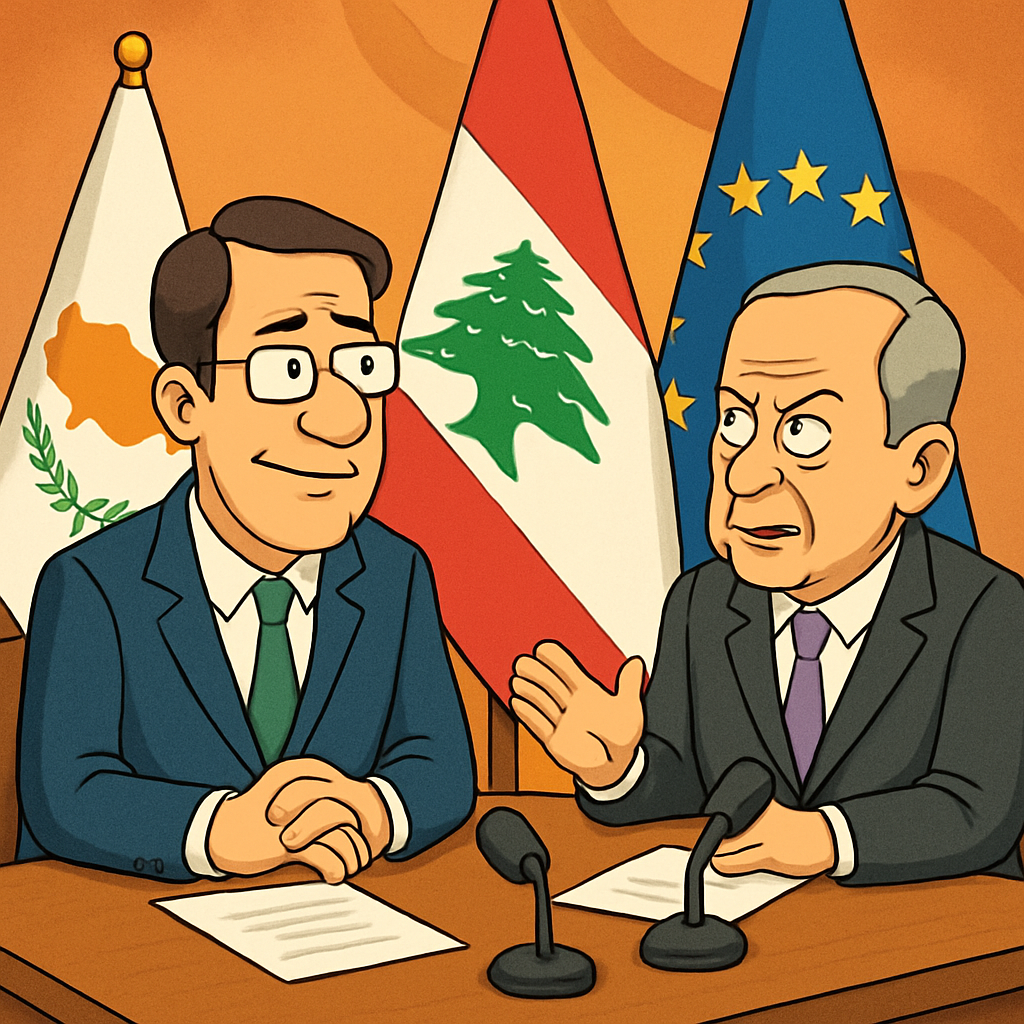 The President of Cyprus held a meeting with the President of Lebanon, where it was discussed that strengthening EU relations with Lebanon is one of the key priorities during Cyprus's presidency of the EU Council.