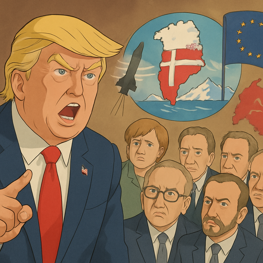 US President Donald Trump is threatening several European countries that oppose his plan to seize the Danish territory with tariffs.