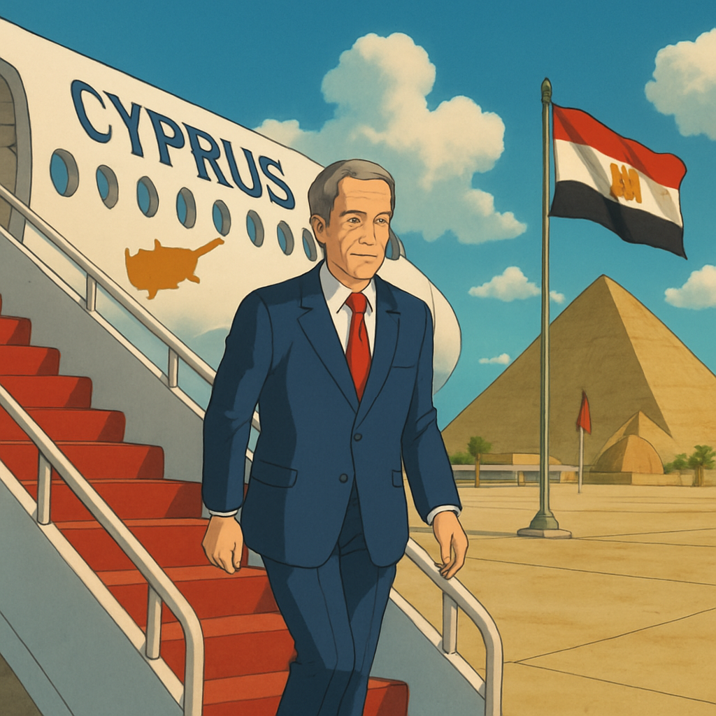 В понедельник президент Кипра отправится в Египет на саммит по будущему сектора Газа.