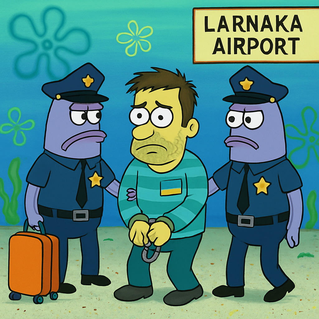 36-летний украинец арестован в аэропорту Ларнаки по запросу украинских властей.