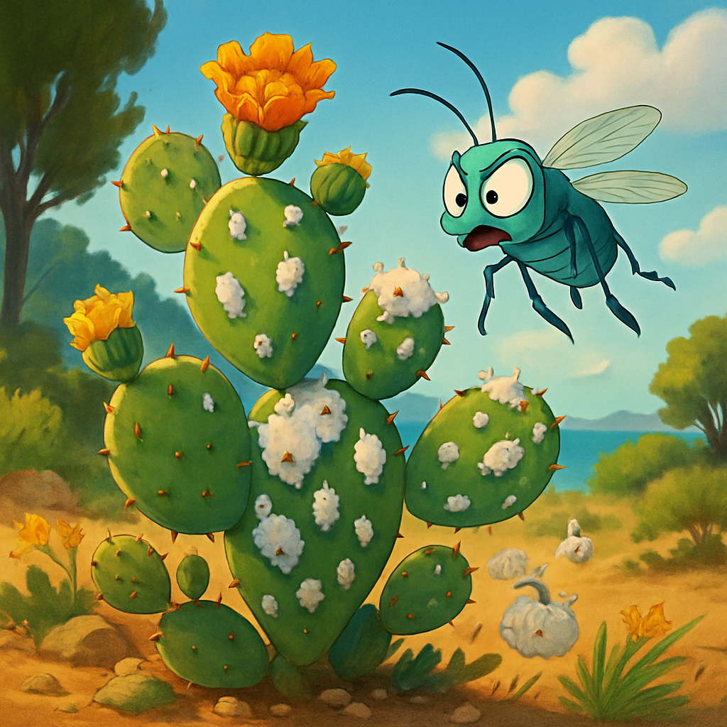 Опунция находится под угрозой исчезновения на Кипре из-за нашествия насекомого Dactylopius opuntiae.