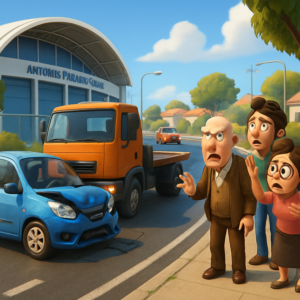 Дорога в районе стадиона Антониса Пападопулоса в Ларнаке превращается в одну из самых опасных трасс из-за регулярных ДТП.