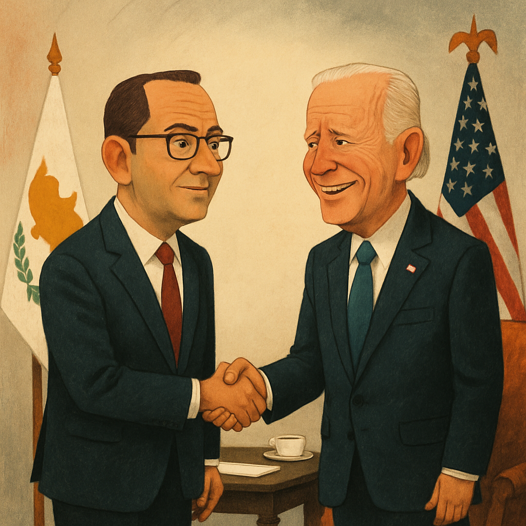 Foreign Minister Konstantinos Kombos invited the US President to visit Cyprus.