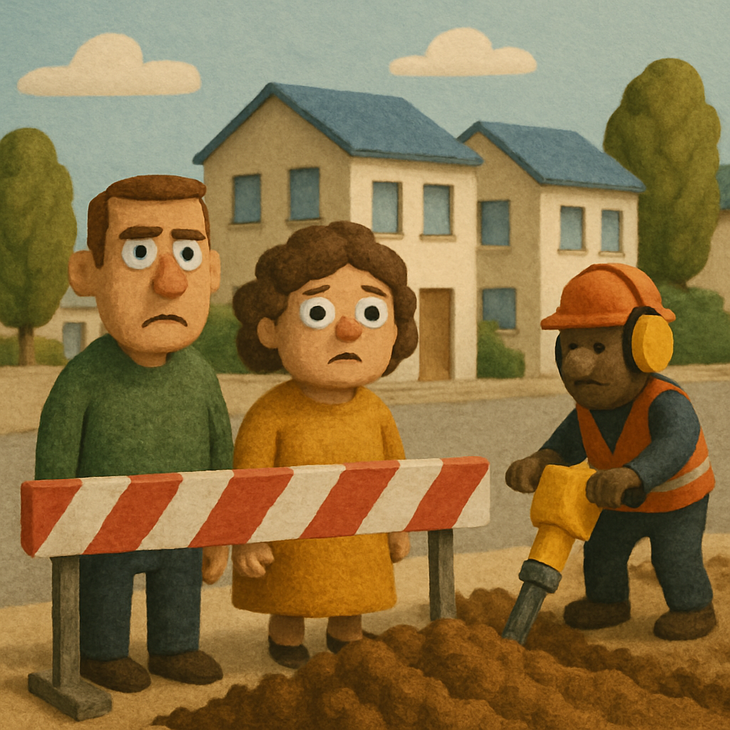 В Никосии жители проспекта Цери оказались полностью отрезанными от своих домов после того, как дорожные работы заблокировали все подъезды.