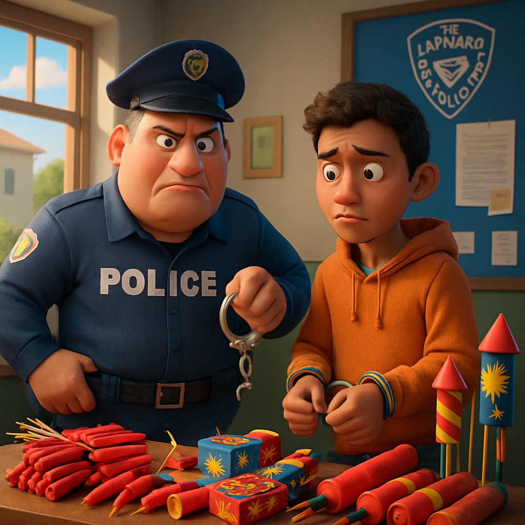 Полиция Ларнаки конфисковала большое количество петард, сигнальных ракет и фейерверков.