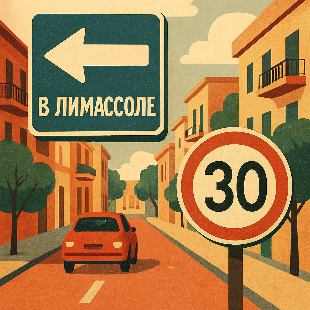 В Лимассоле с 29 октября некоторые улицы станут односторонними, а скоростные ограничения на них снизятся до 30 км/ч.