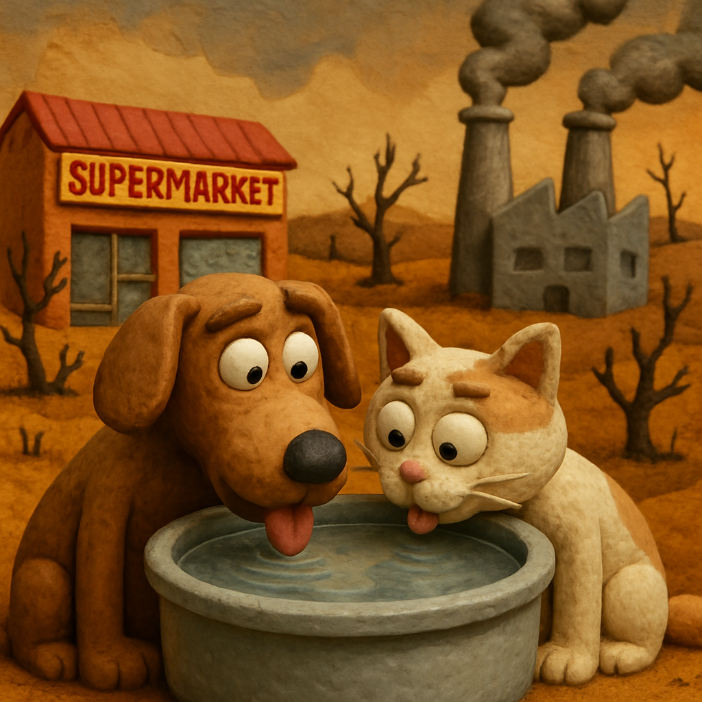 Кипрская партия животных обратилась к супермаркетам и промышленным предприятиям с призывом пожертвовать контейнеры для воды животным, нуждающимся в питьевой воде в районах, пострадавших от лесных пожаров.