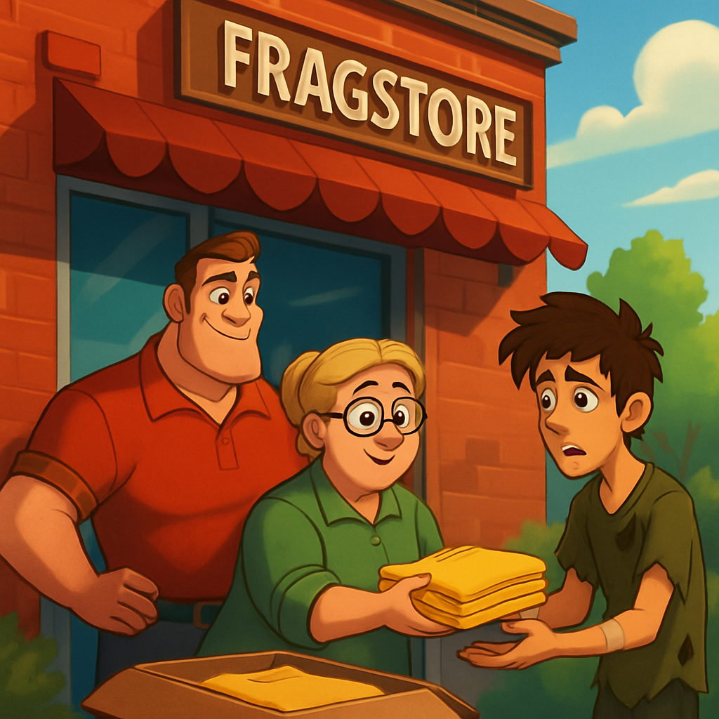 Магазин Fragstore жертвует футболки пострадавшим.