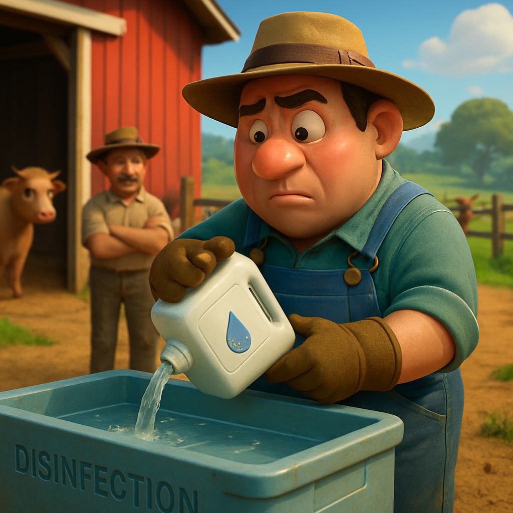 Los agricultores en Aradippou han comenzado a instalar de forma independiente tanques de desinfección ante el creciente temor de que la fiebre aftosa se esté propagando y tomando proporciones amenazantes.