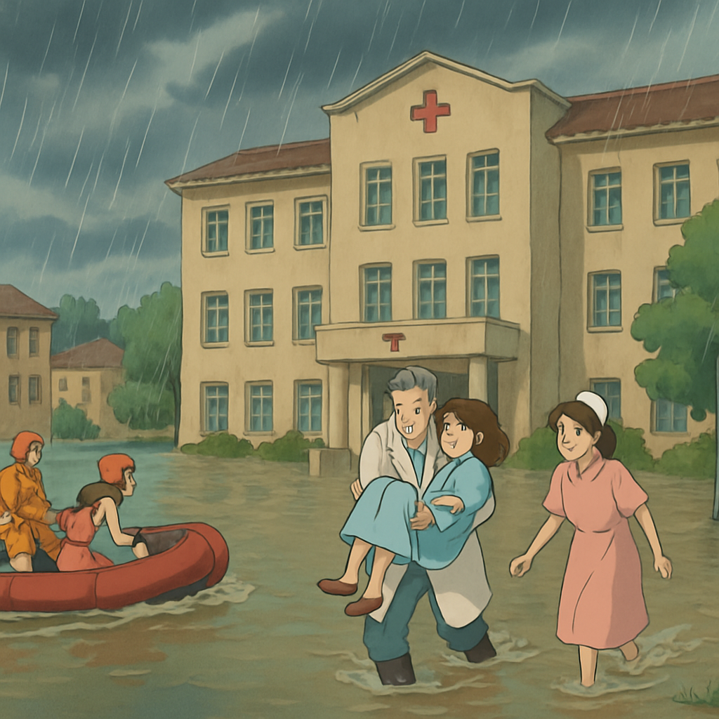 На северном Кипре из-за наводнений рассматривают план эвакуации больницы.