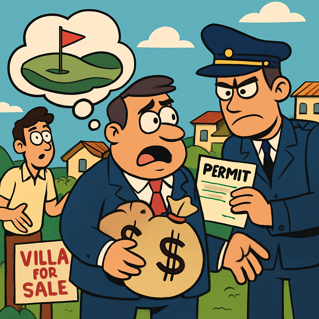 На Кипре предприниматели, не оплатившие взнос за разрешение на строительство гольф-полей и одновременно получающие прибыль от продажи вилл, рискуют лишиться своих разрешений.