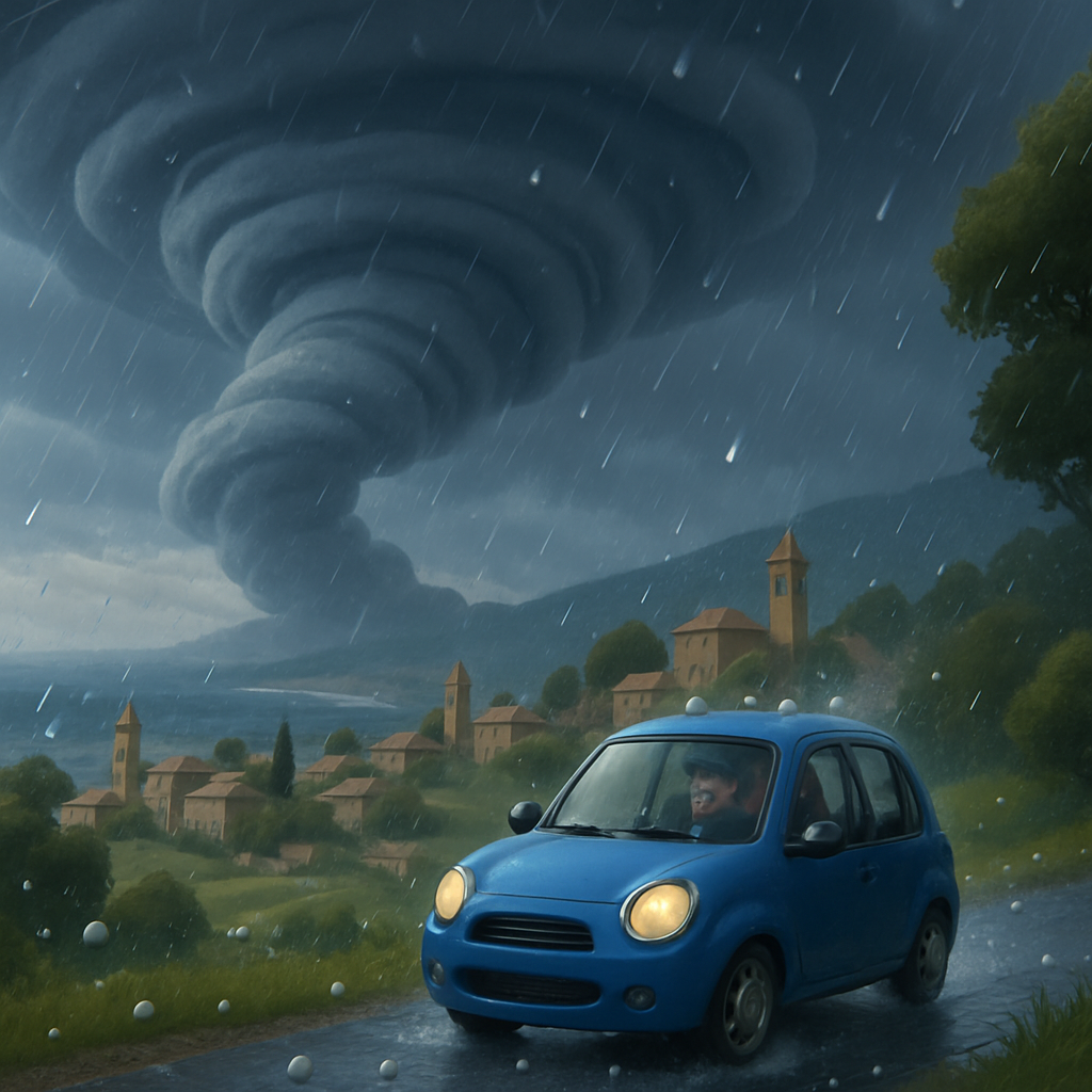 Циклон «Байрон» продолжает влиять на регион, принося на Кипр локальные дожди с градом.