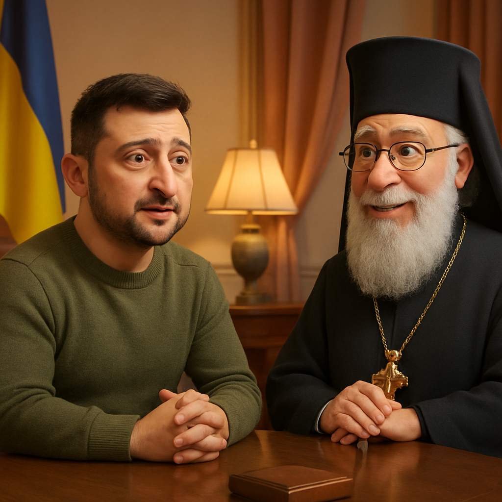 President of Ukraine Volodymyr Zelensky held a meeting with the Primate of the Cypriot Church, Archbishop Georgios.
